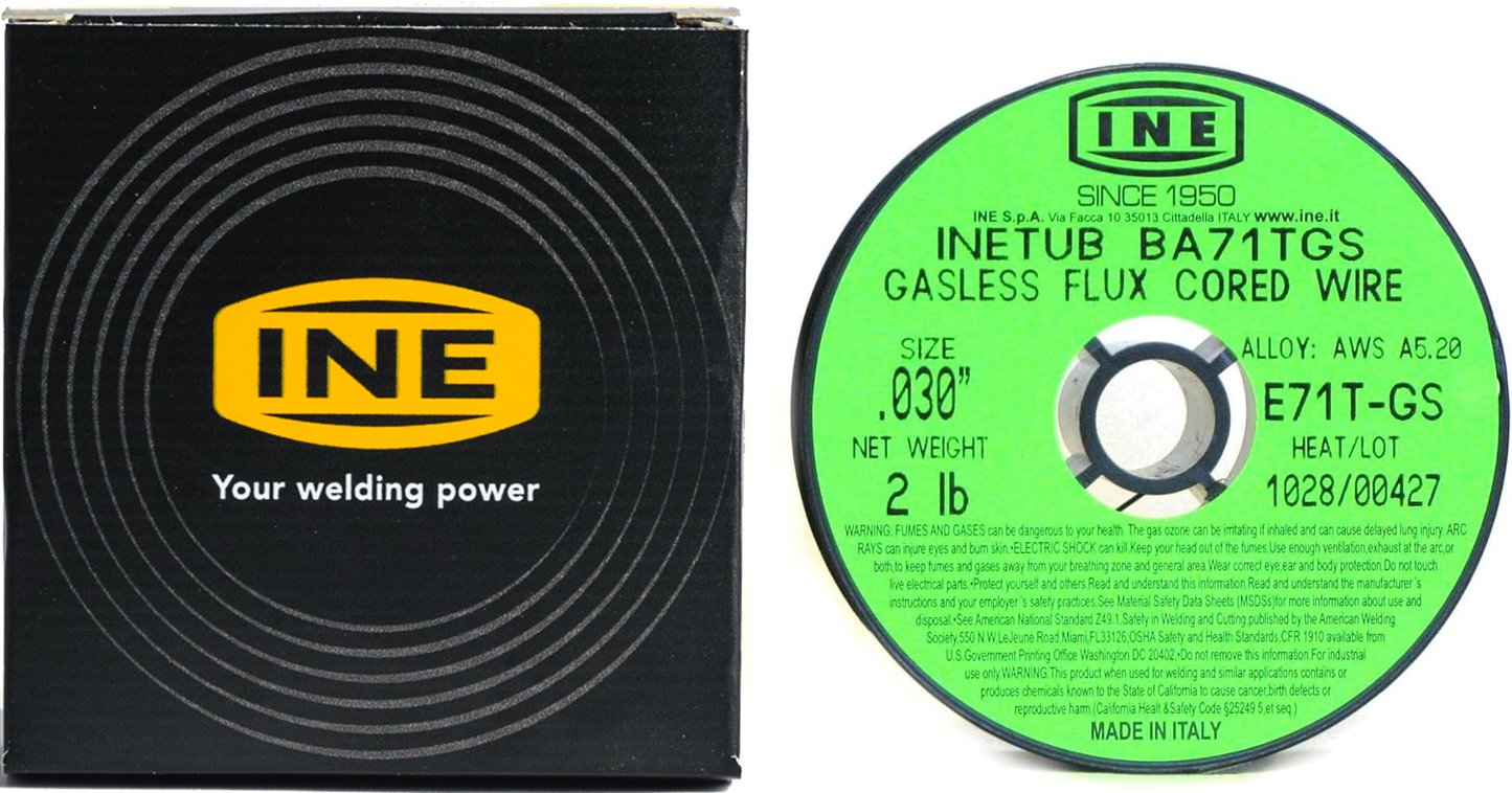 INETUB BA71TGS .030-Inch on 2-Pound Spool Carbon Steel Gasless Flux Cored Welding Wire