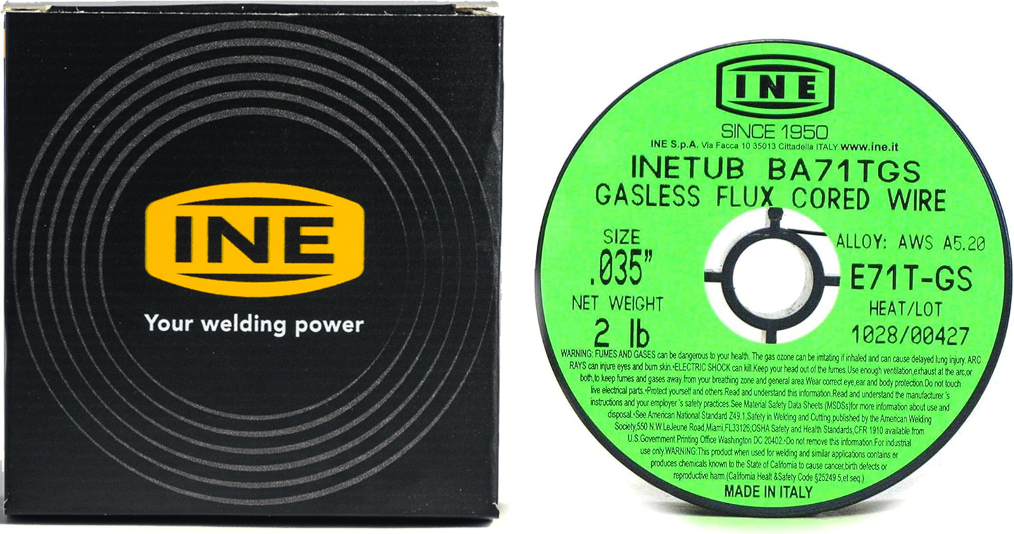 INETUB BA71TGS .035-Inch on 2-Pound Spool Carbon Steel Gasless Flux Cored Welding Wire