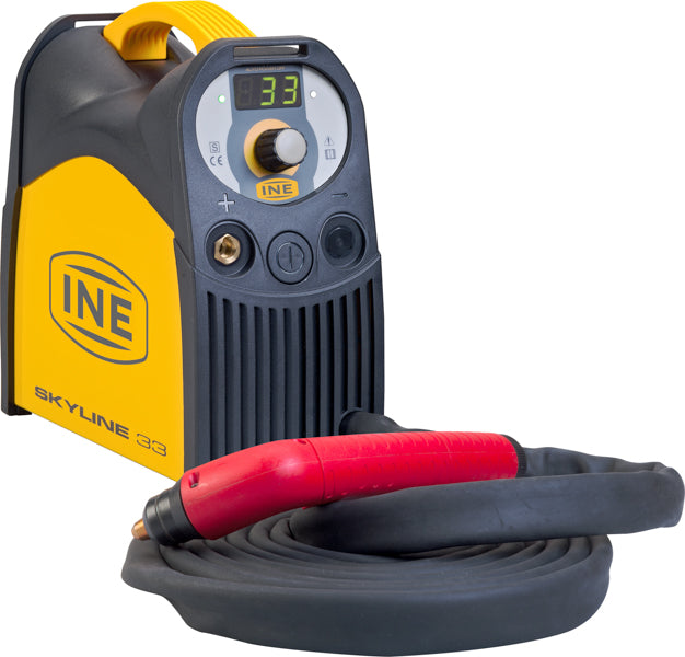 INE INE SKYLINE 33 Inverter Power Source 230 Volt AC for Plasma Cutting with 14 feet Ergocut S45 Torch, 6-Pack