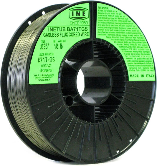 INETUB BA71TGS .035-Inch on 10-Pound Spool Carbon Steel Gasless Flux Cored Welding Wire