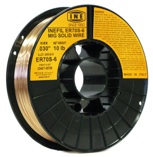 INEFIL ER70S-6 .030-Inch on 10-Pound Spool Carbon Steel Mig Solid Welding Wire